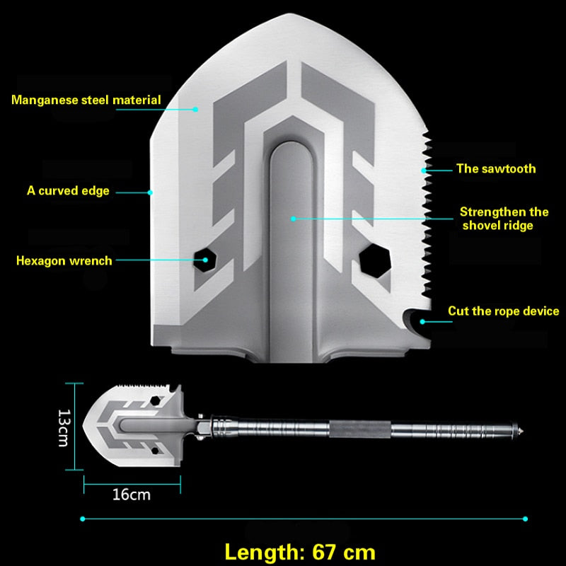 Military Multifunctional fonlding  Shovel
