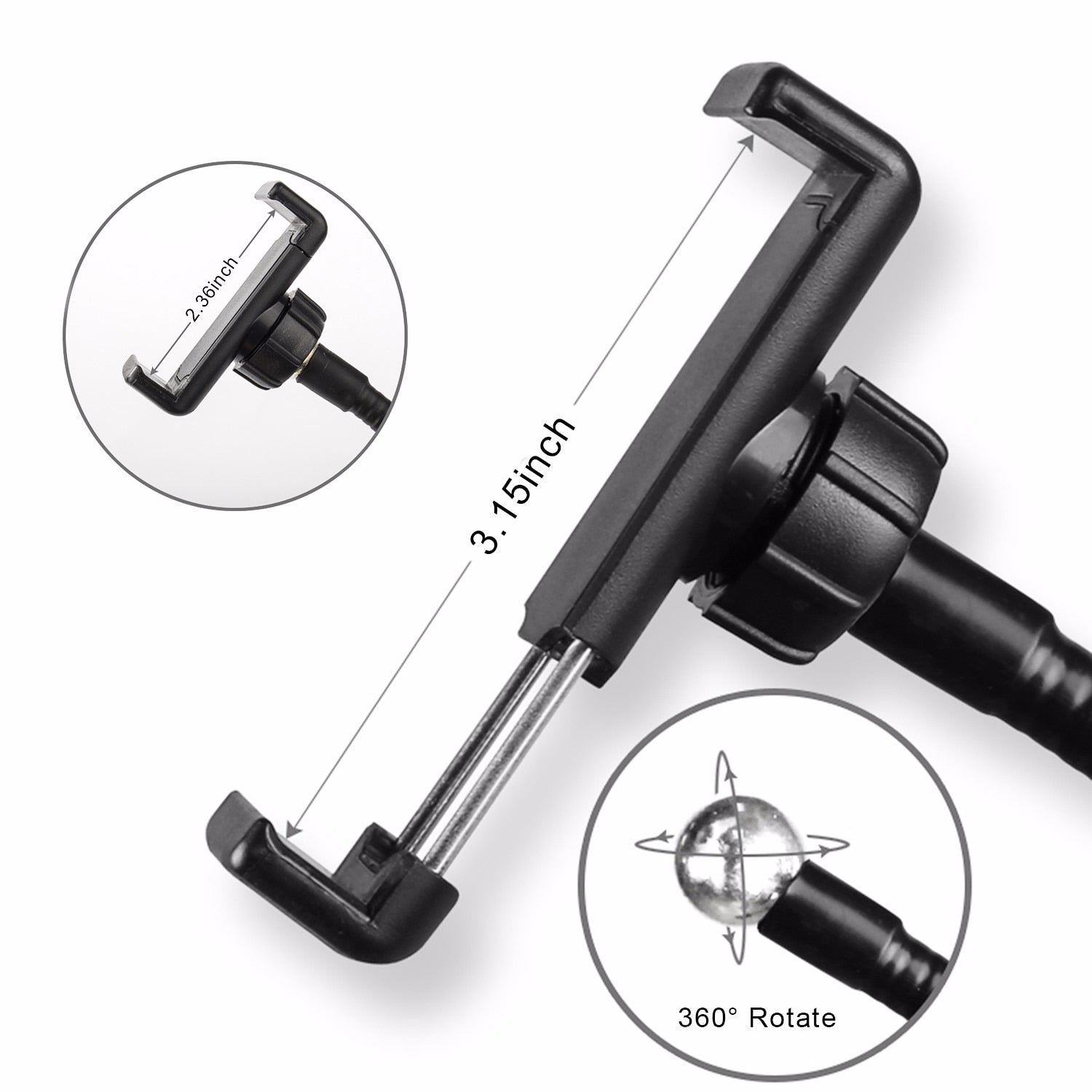Studio Led Light With Cell Phone Holder