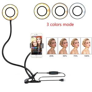 Studio Led Light With Cell Phone Holder