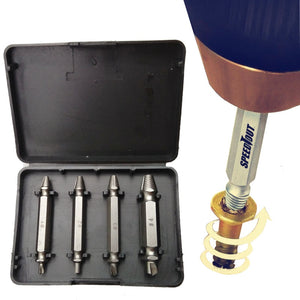 Screw Extractor Tool Kit 4pc #1 #2 #3 #4