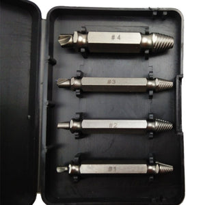 Screw Extractor Tool Kit 4pc #1 #2 #3 #4